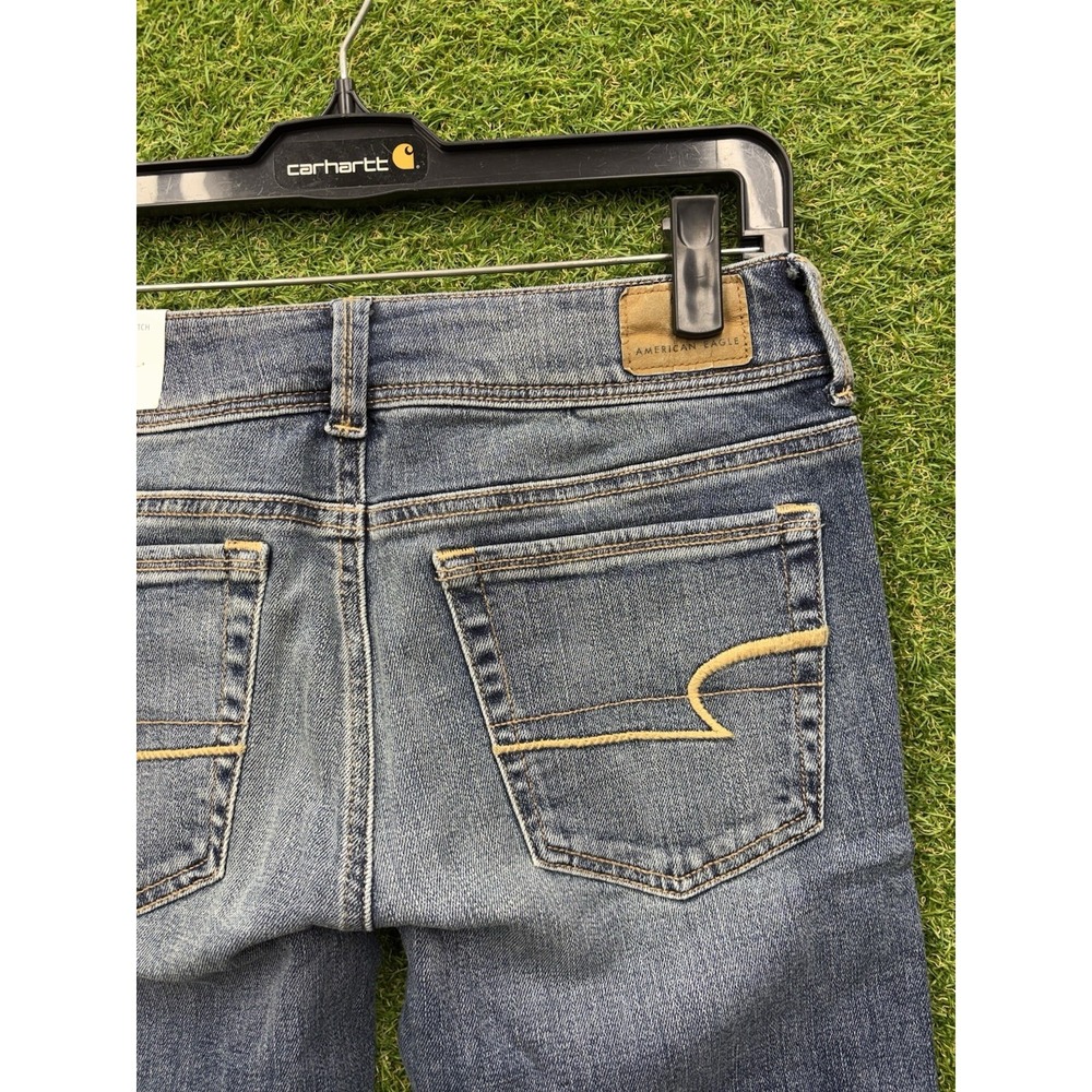 American Eagle Jeans Womens 6 Regular Kick Boot Medium Wash Denim 28x30 NWT - Picture 3 of 13